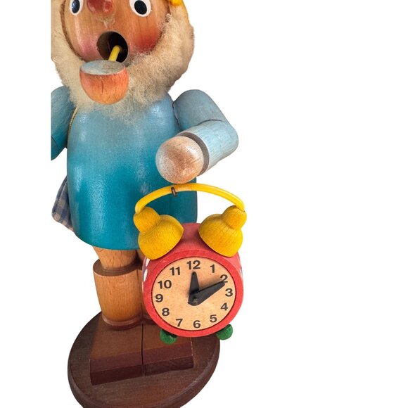 Steinbach Vtg German Wooden Smoker The Clocksmith The Sandman Rare - Picture 3 of 8